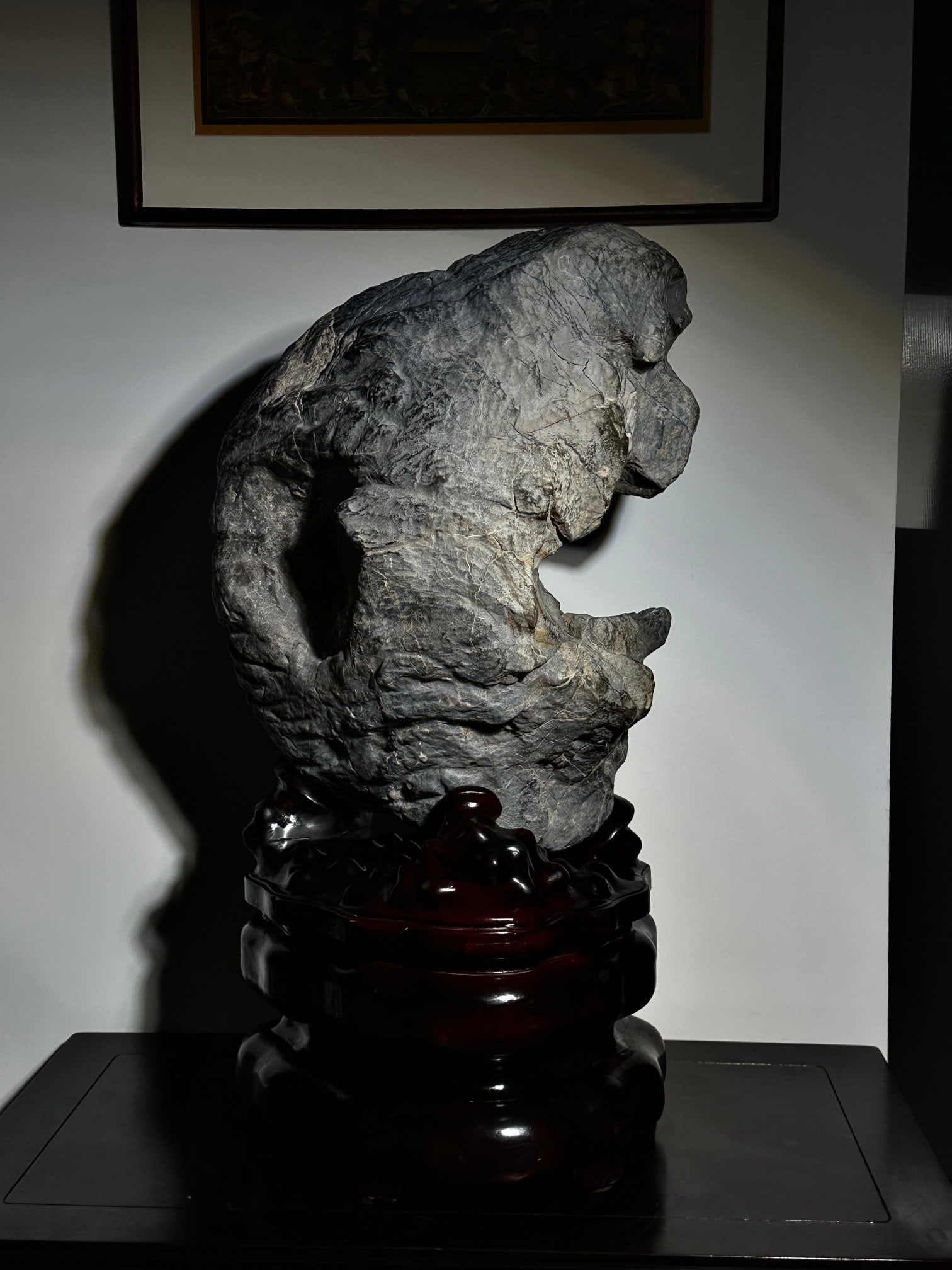 A beautiful Lingbi stone artistic conception old pit stone - 6