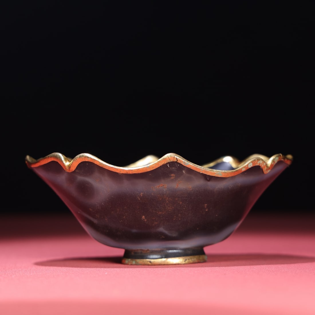 A fine copper-gilt agate bowl - 5