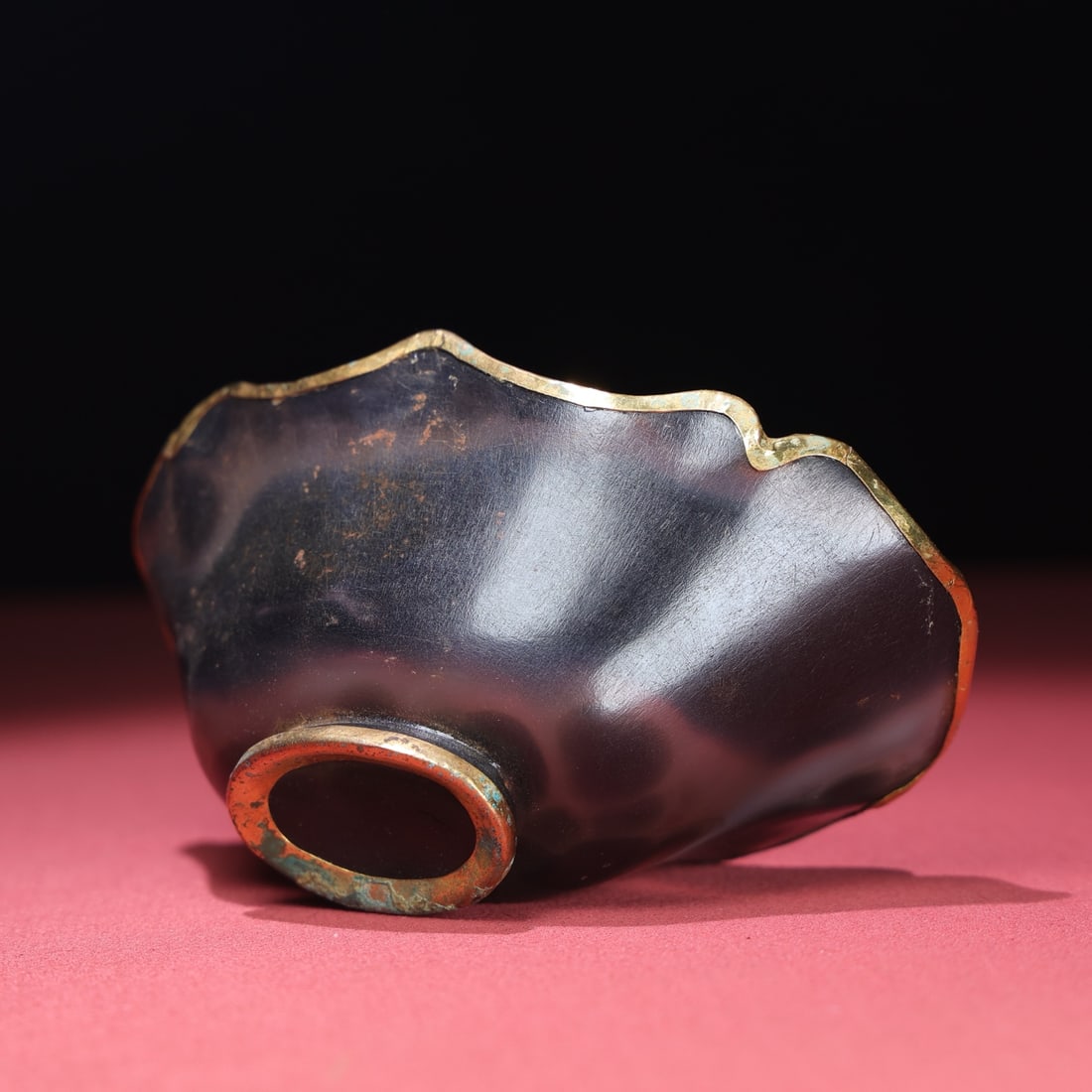 A fine copper-gilt agate bowl - 6