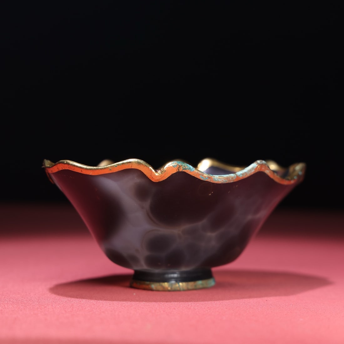 A fine copper-gilt agate bowl - 7