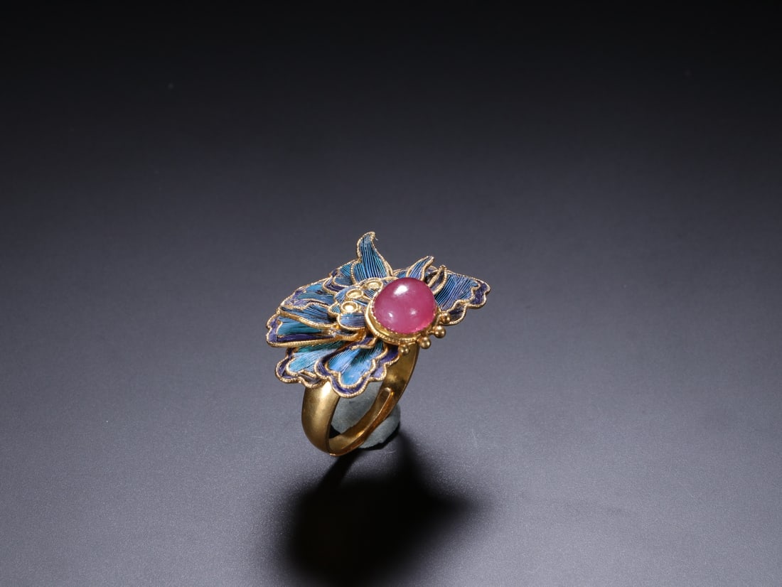 A beautiful dotted peony ring - 2