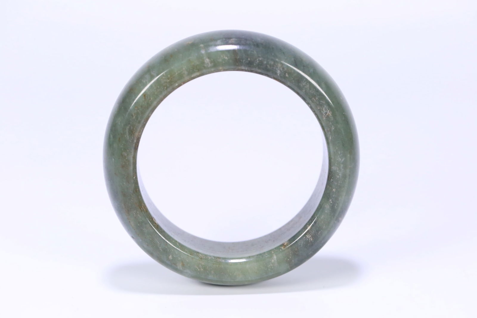 A fine Hetian jasper wide bar bracelet - 2