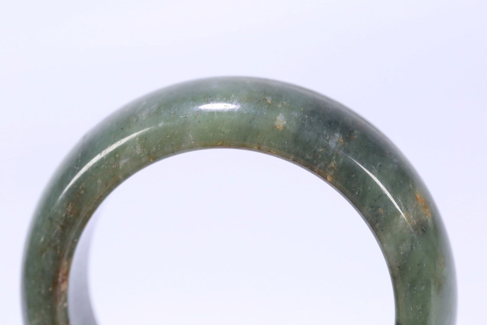 A fine Hetian jasper wide bar bracelet - 5