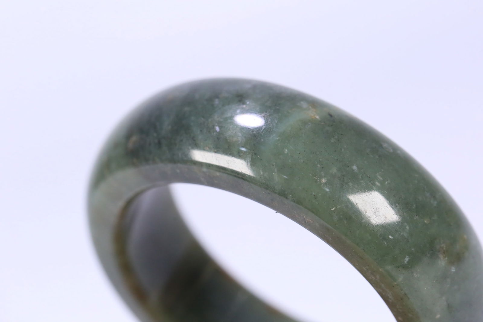 A fine Hetian jasper wide bar bracelet - 7