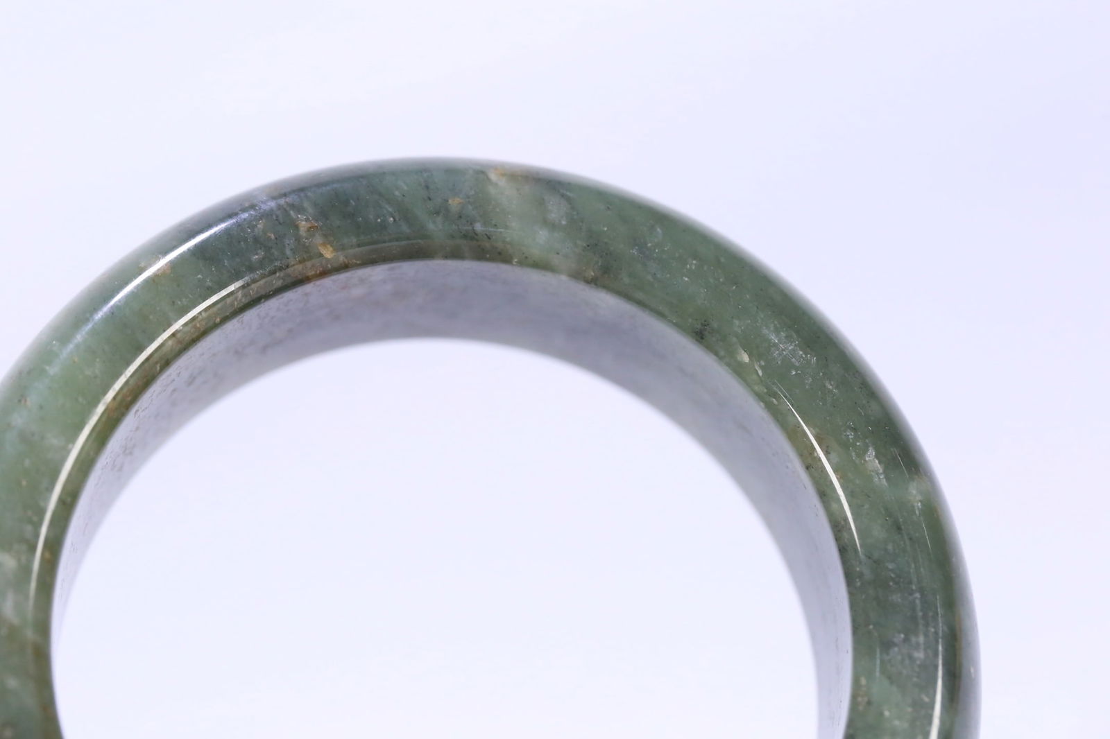 A fine Hetian jasper wide bar bracelet - 9