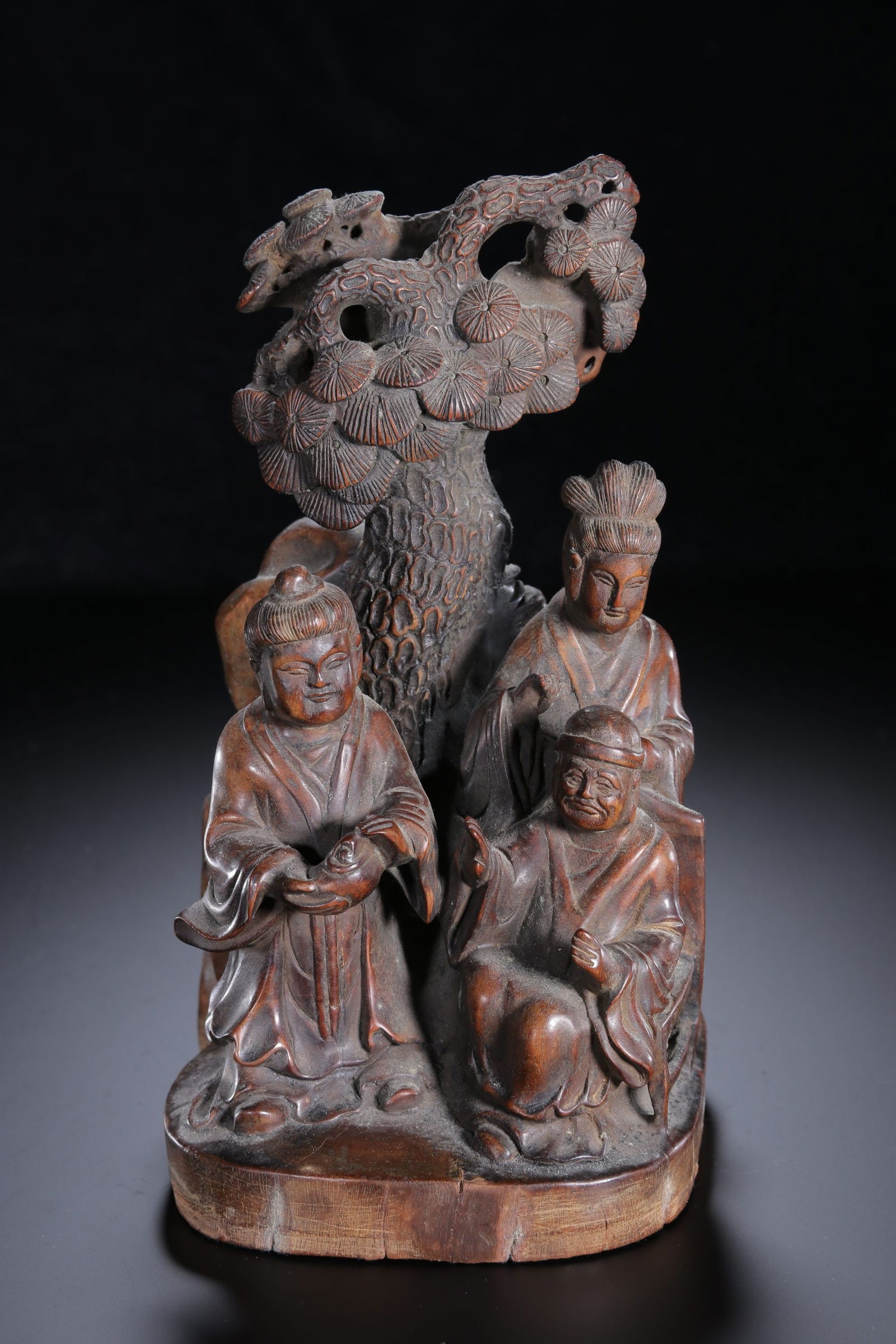 A Qing Dynasty boxwood carving Panasonic character story ornament: Qing Dynasty boxwood carving Panasonic character story ornament Size:0.89kgH:21cmW:13cm (The Dimensions Of All Batches Are Manually Measured.If You Need More Detailed Information,