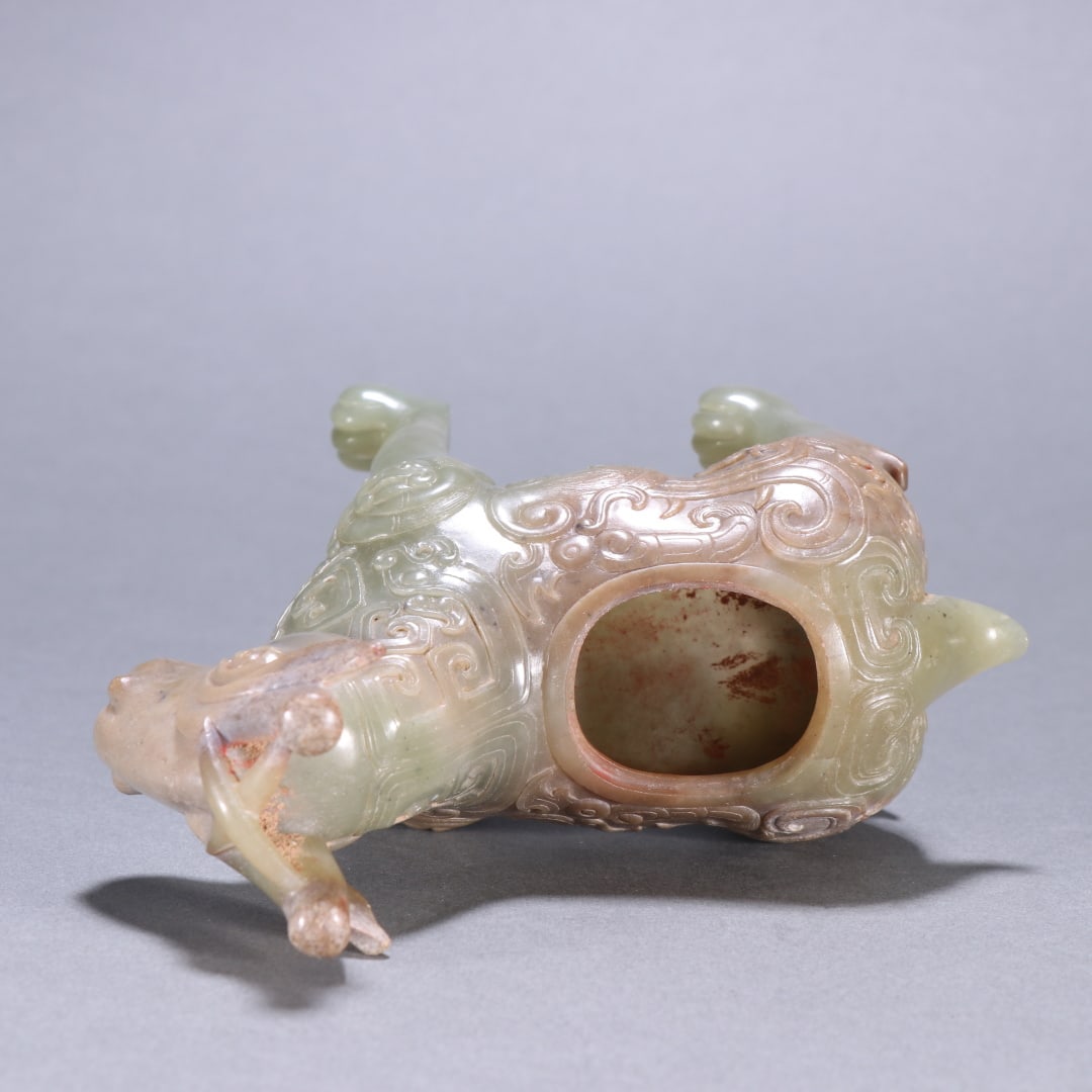 A beautiful Hetian jade deer ornament - 8