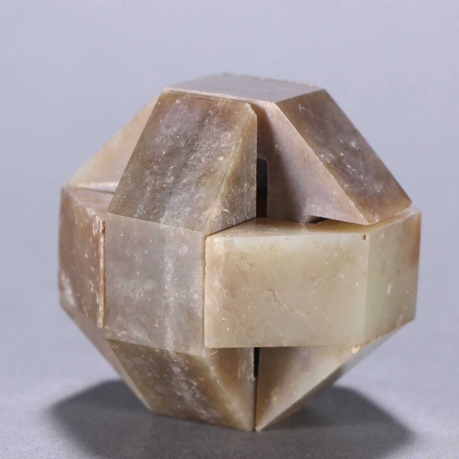 A beautiful Hetian jade Luban lock - 2