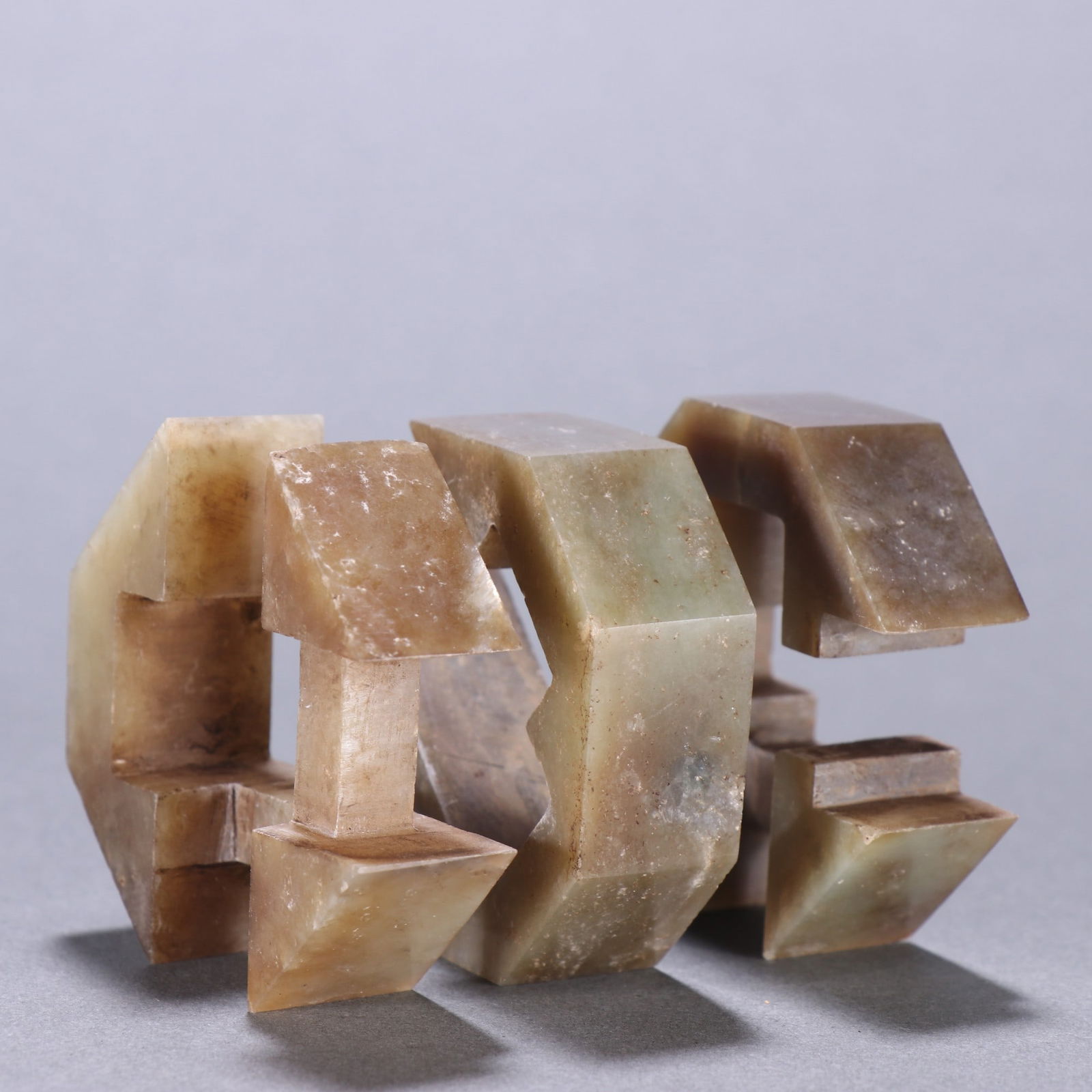 A beautiful Hetian jade Luban lock - 6