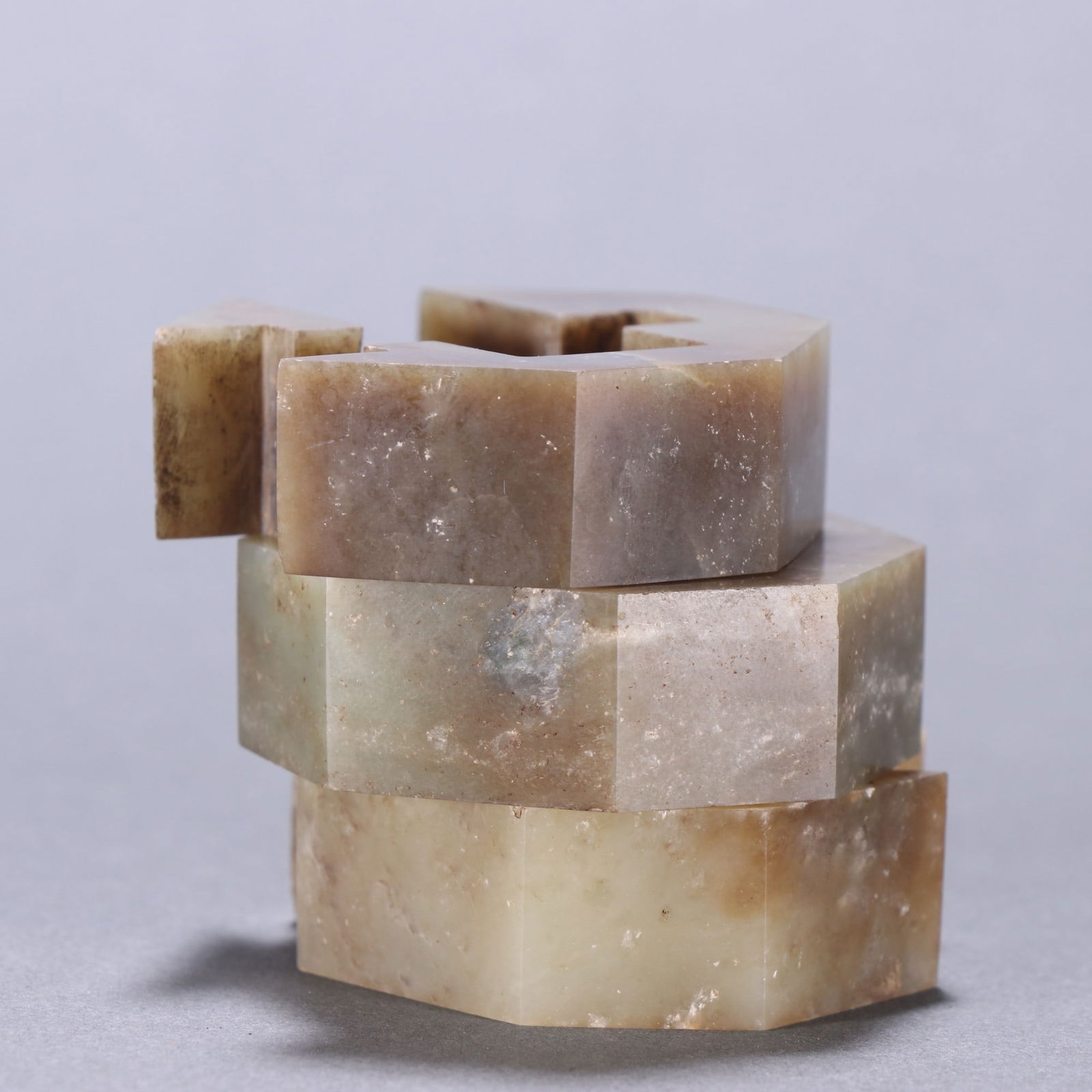 A beautiful Hetian jade Luban lock - 8