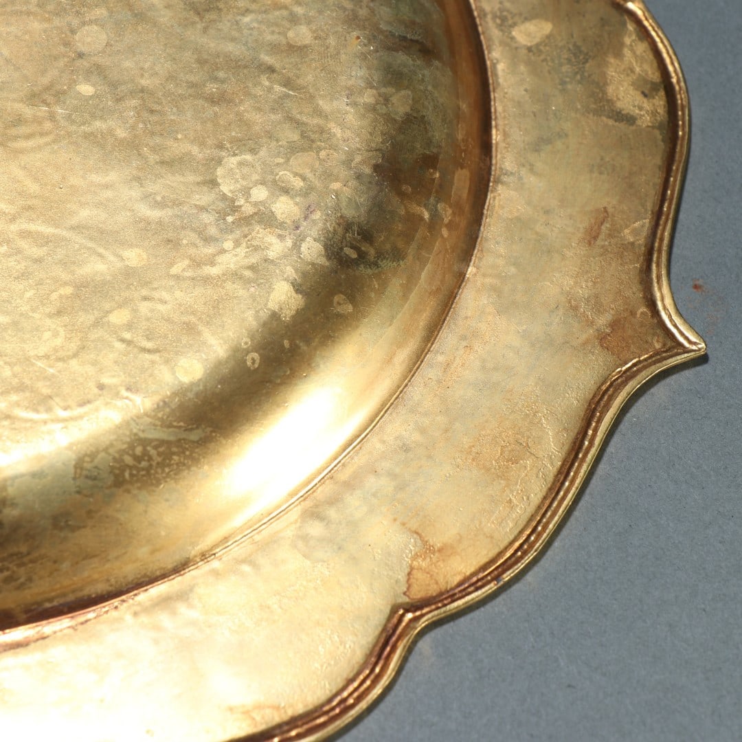 A finely gilt plate - 8