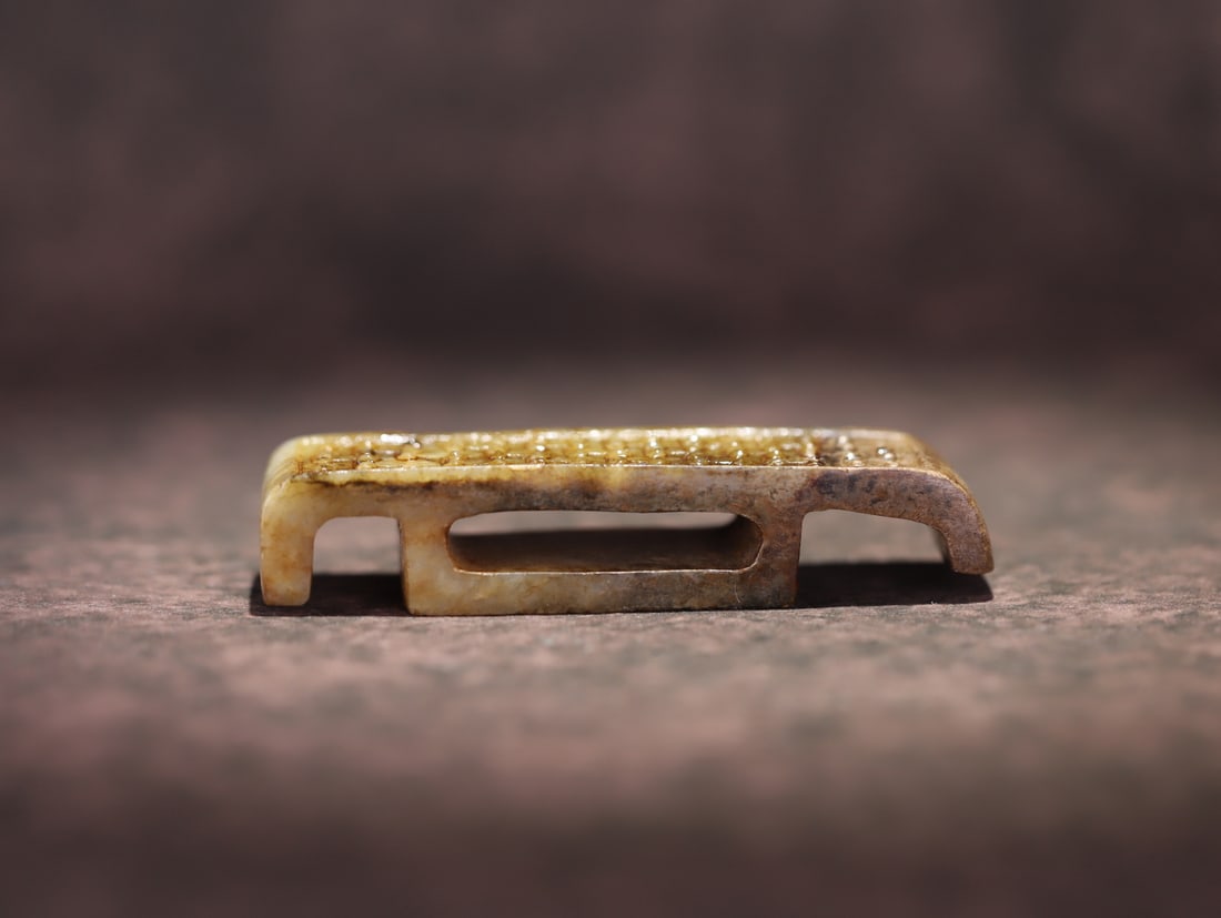 A Han Dynasty Hetian jade valley pattern sword jade - 3