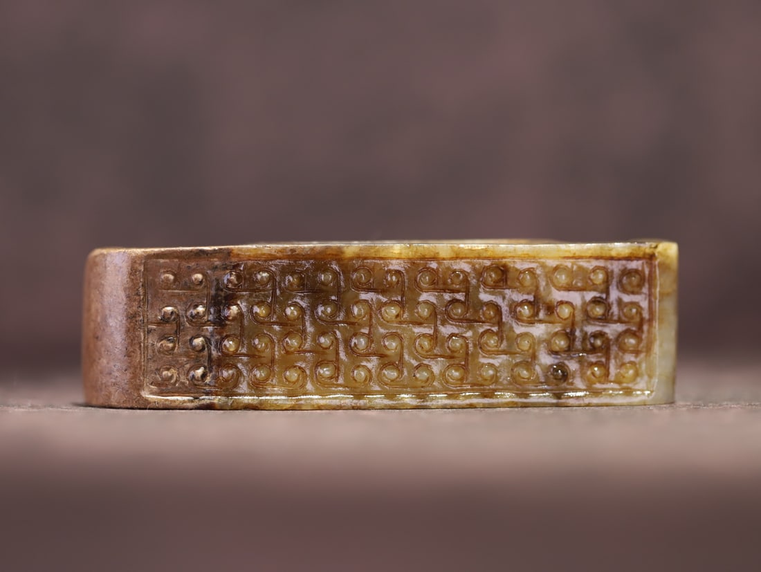 A Han Dynasty Hetian jade valley pattern sword jade - 7