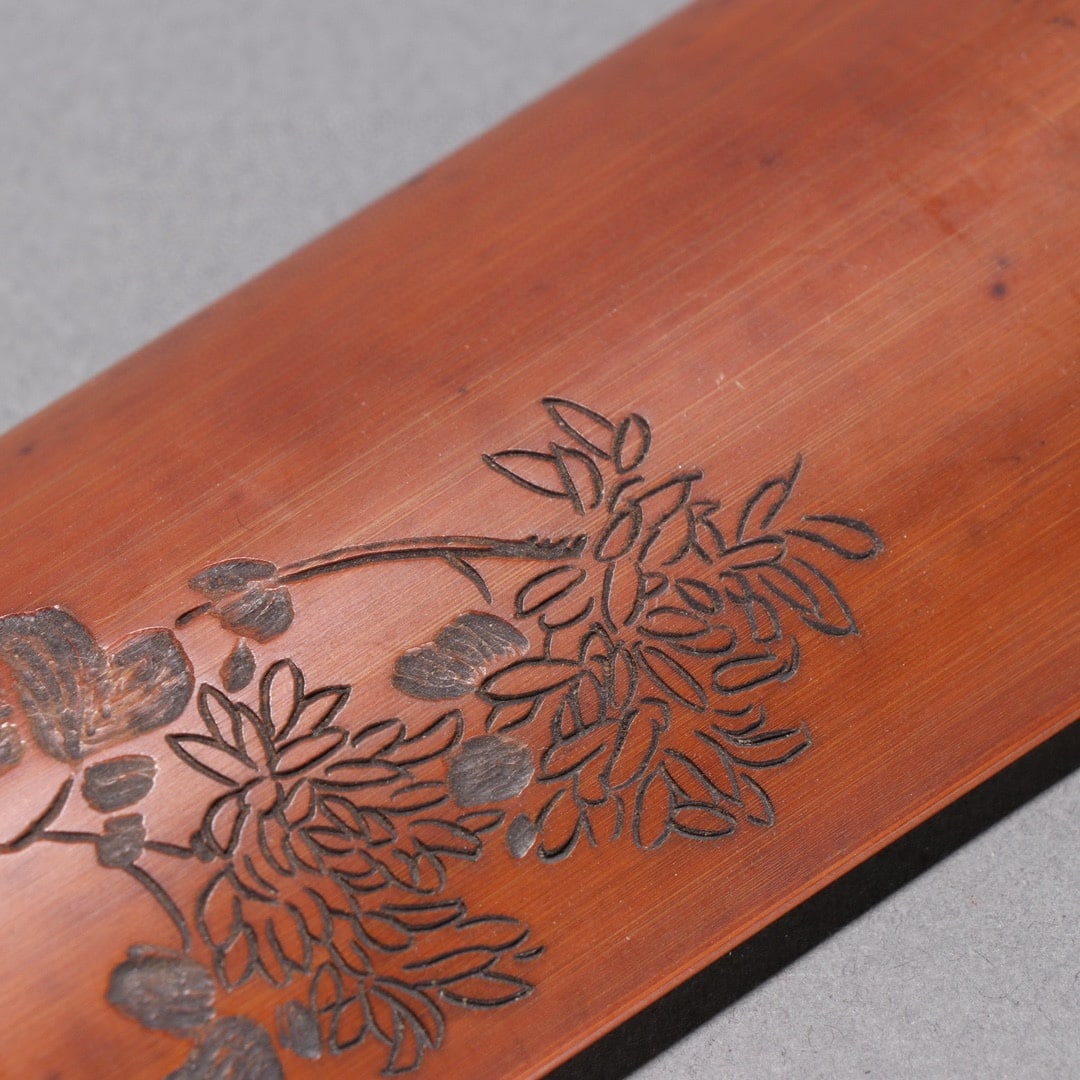 A famous bamboo carved pattern armrest - 7