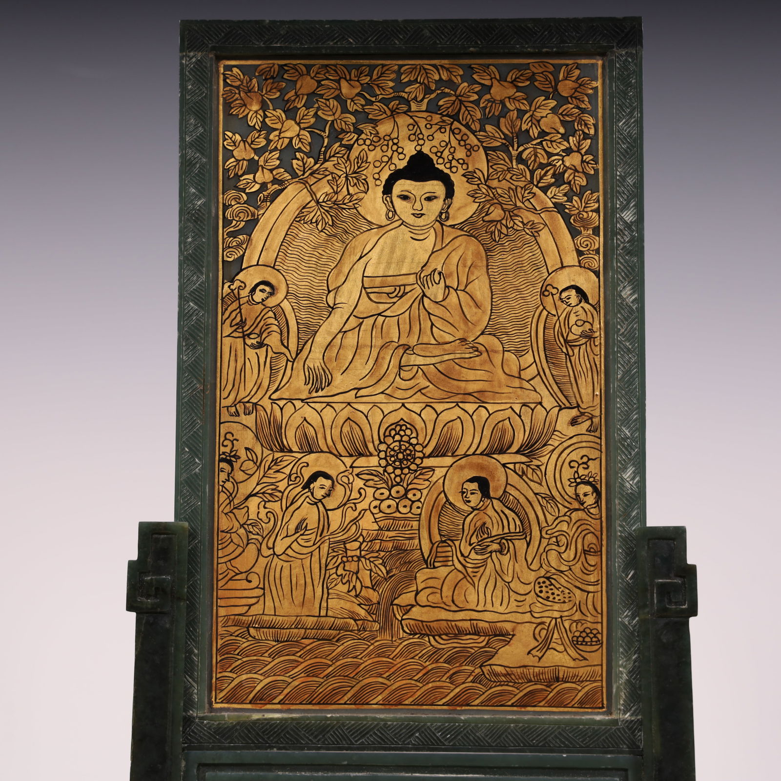 A Hetian jade insert from the Qing Dynasty - 4