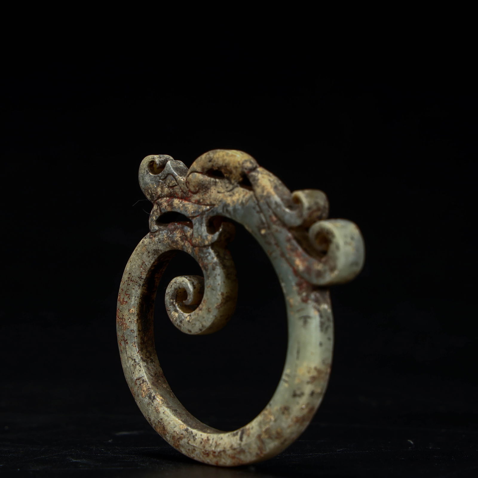 A beautiful jade dragon-shaped pendant - 3