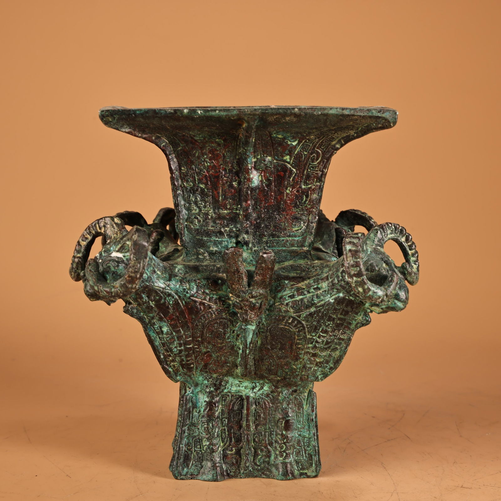 A fine pure bronze full bronze bronze sheep statue (1 of 9)