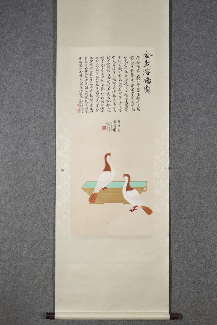 A painting that is not dark: Yu Feiyan's painting Size:100cmx44cm (The Dimensions Of All Batches Are Manually Measured.If You Need More Detailed Information, Please Contact Our Customer Service Before Bidding.)