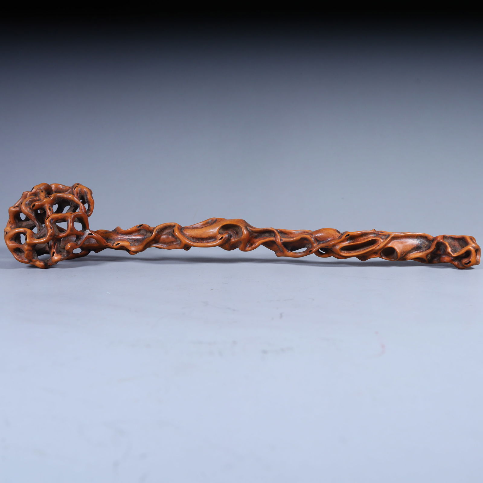 A boxwood ruyi from the Qing Dynasty (1 of 10)