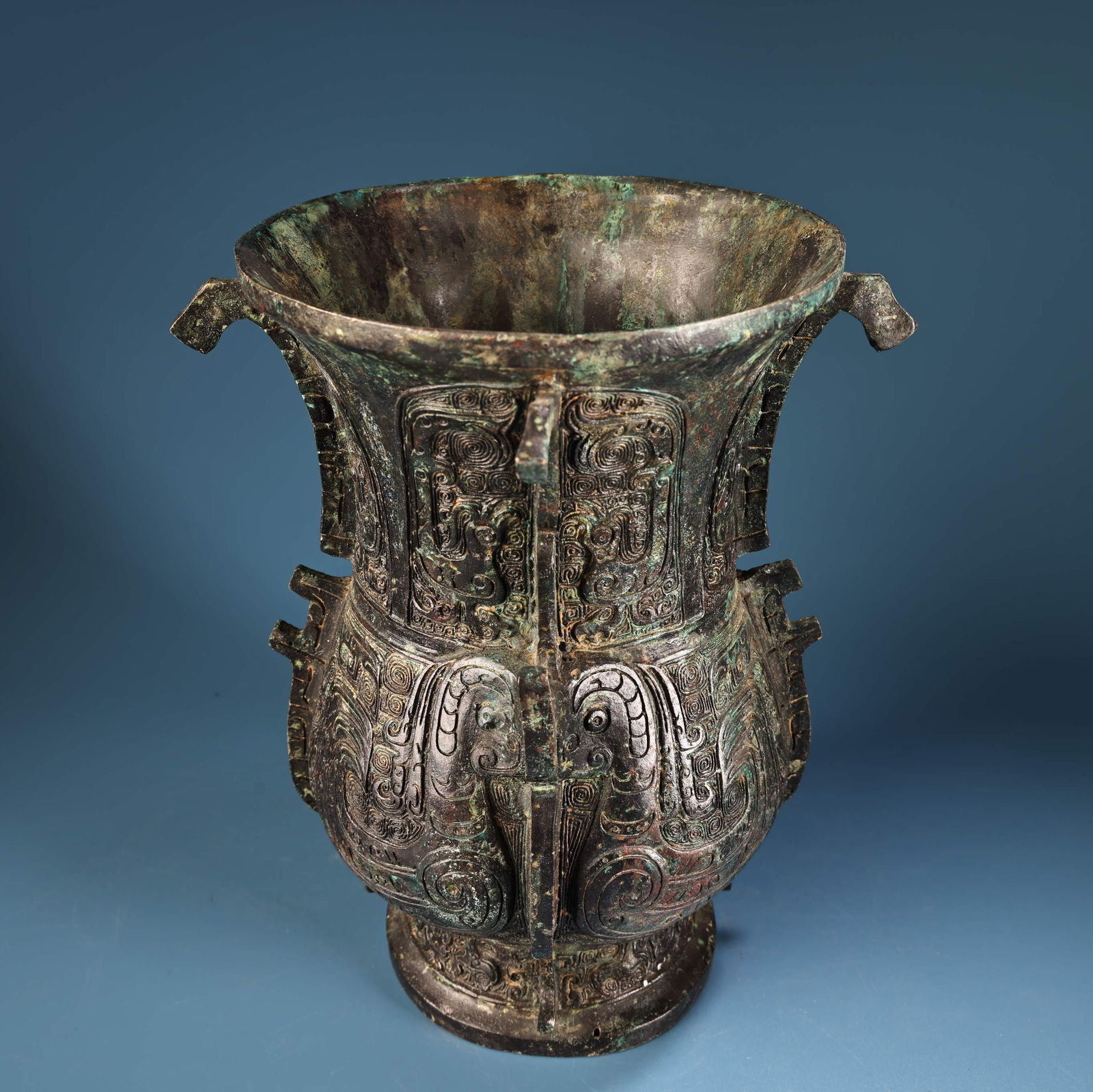 A fine bronze bird print jar - 3