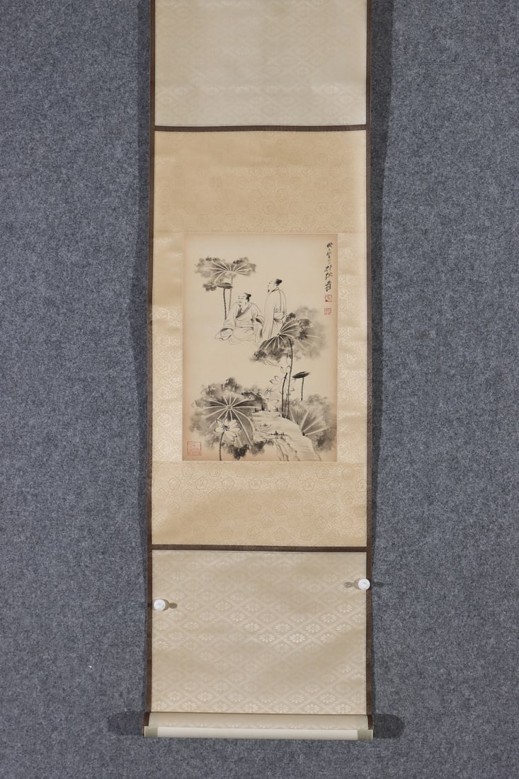 A painting of Zhang Daqian's Gao Shi: Zhang Daqian's Gao Shitu painting Size: Painting core38cmx26cm (The Dimensions Of All Batches Are Manually Measured.If You Need More Detailed Information, Please Contact Our Customer Service Before Bi