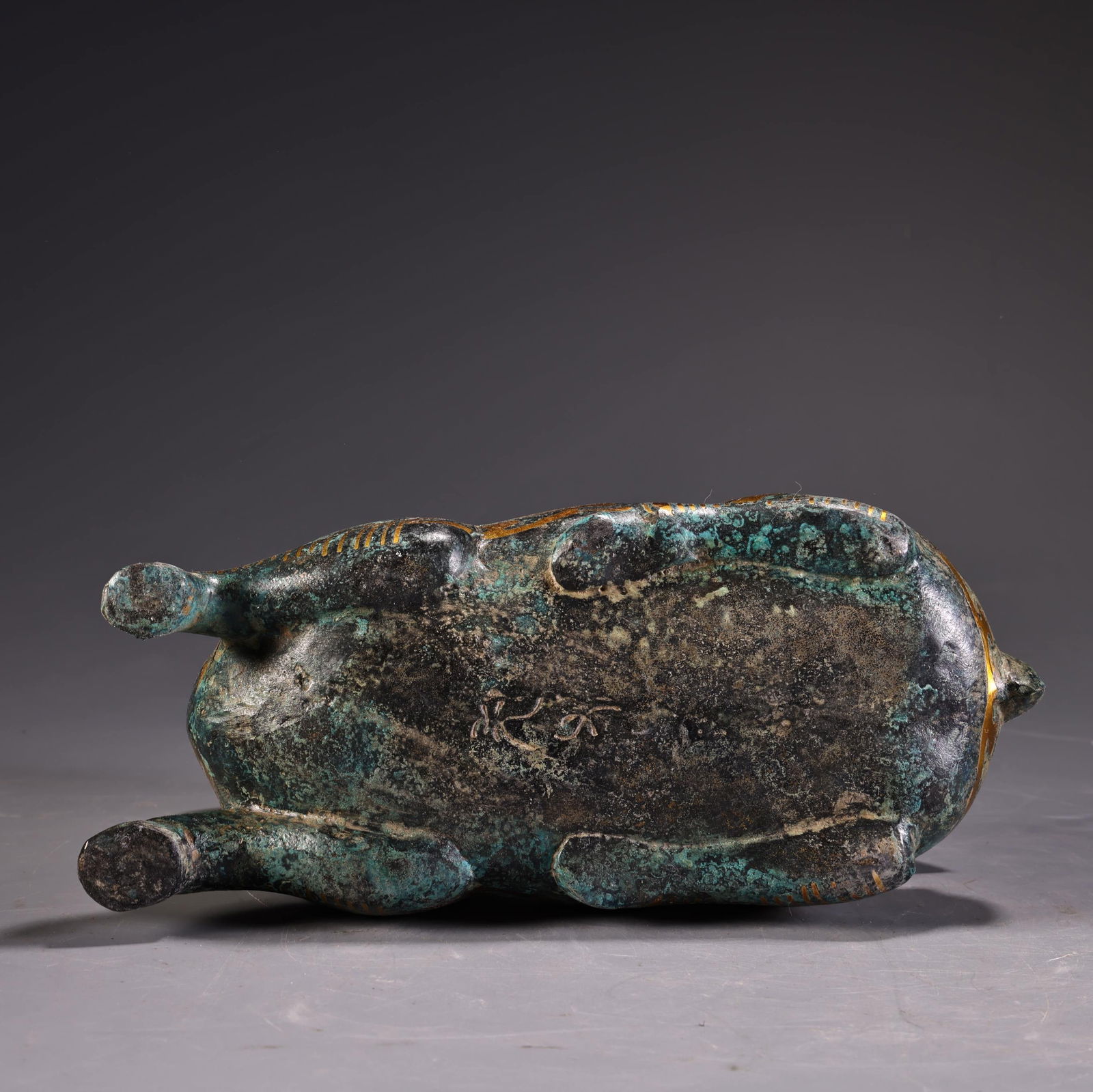 A fine bronze wrong golden sheep statue - 8