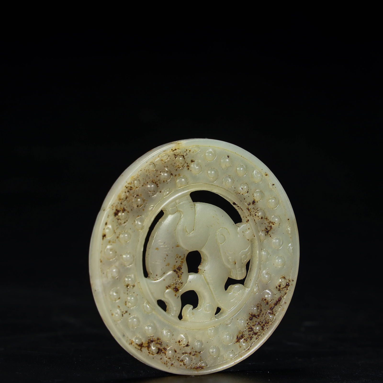 A beautiful hollow dragon valley pattern jade - 2