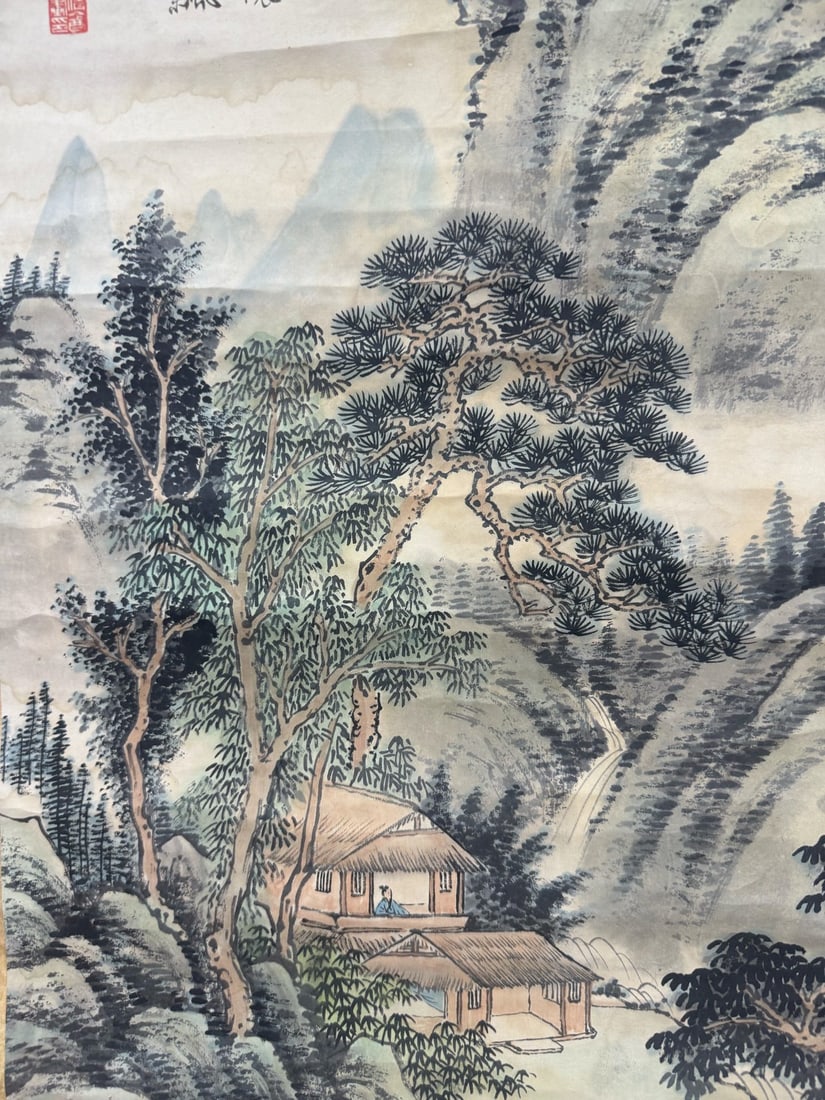 A landscape work by Wu Hufan - 4