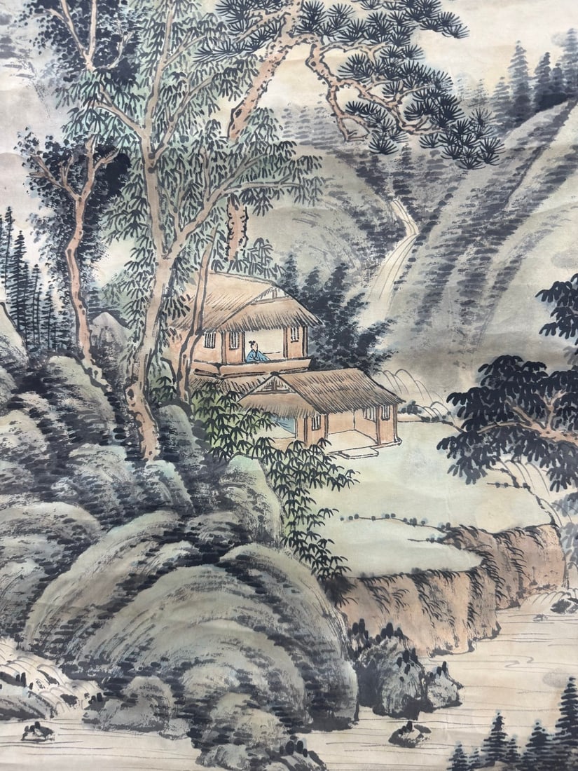 A landscape work by Wu Hufan - 5