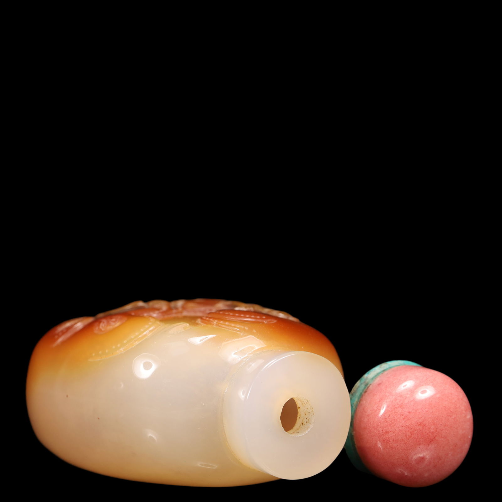 An Exquisite Agate Character and Story Pattern Snuff Bottle - 8