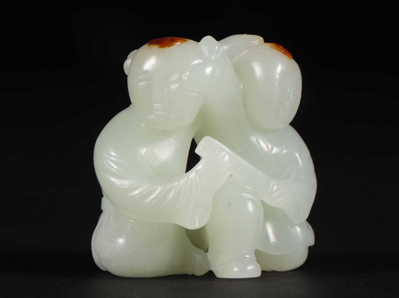 An Exquisite White Jade Figure Ornament - 2