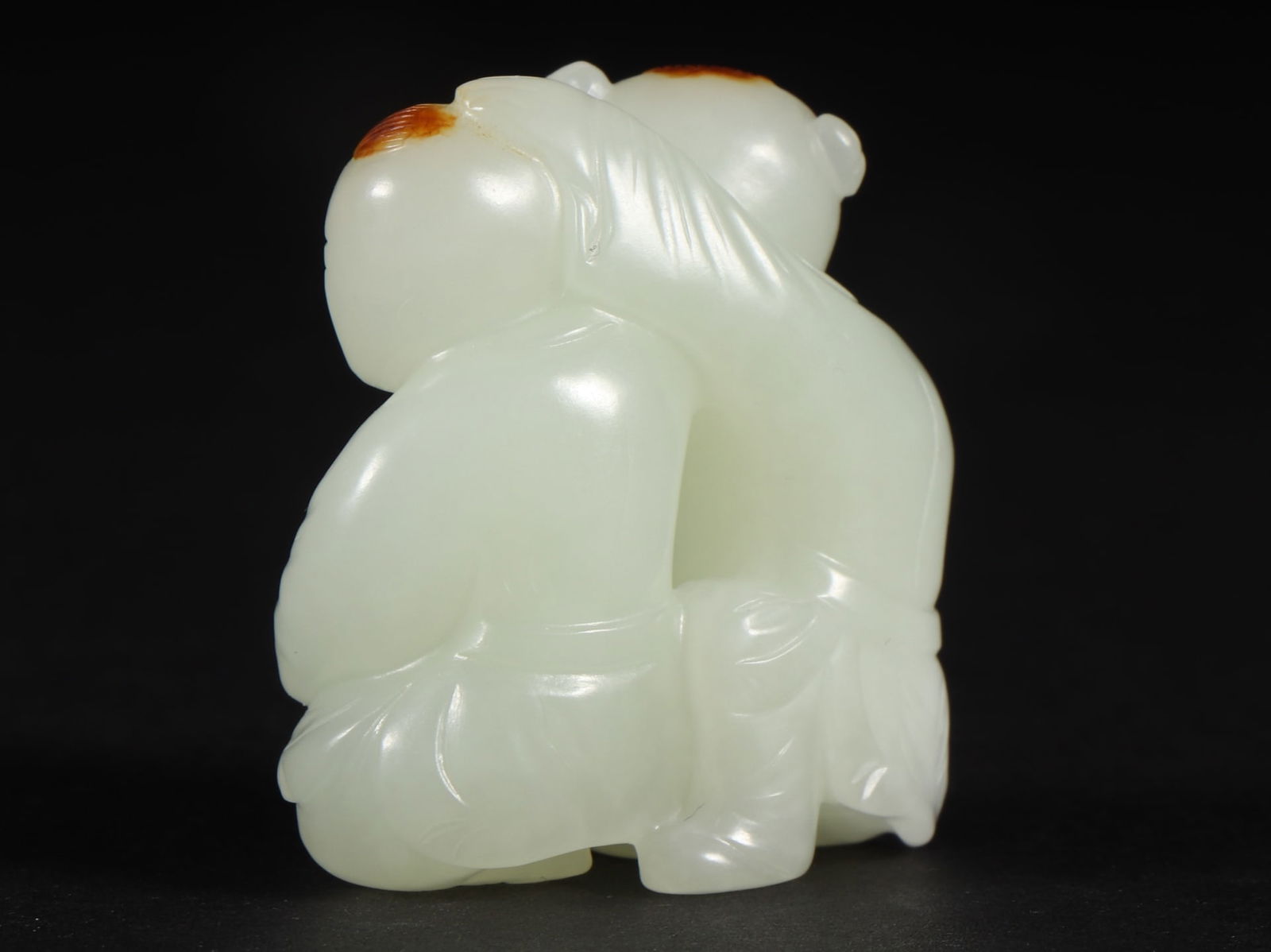 An Exquisite White Jade Figure Ornament - 7