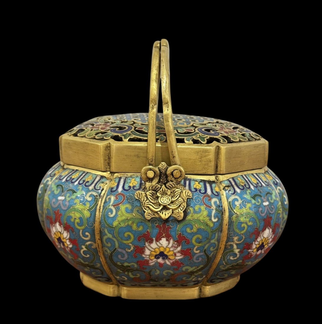 An Exquisite Cloisonne Lotus Pattern Censer - 4