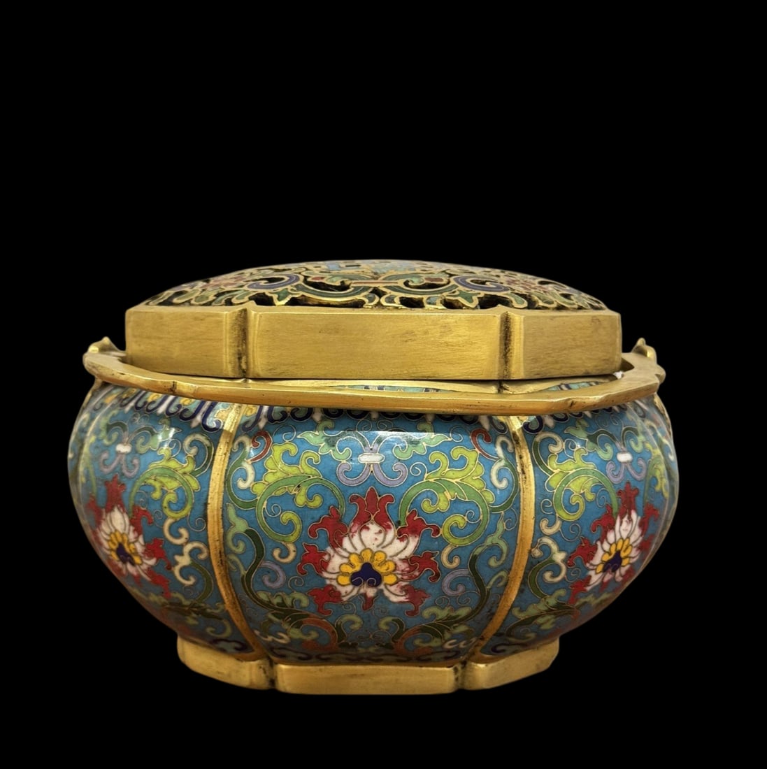 An Exquisite Cloisonne Lotus Pattern Censer - 5