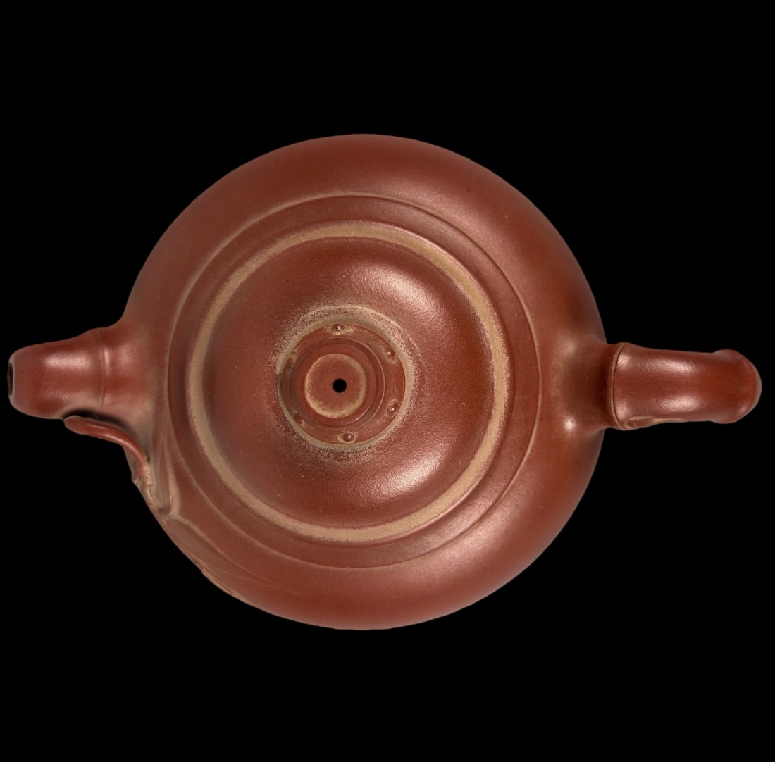 An Exquisite Purple Sands Bamboo Pattern Teapot - 6