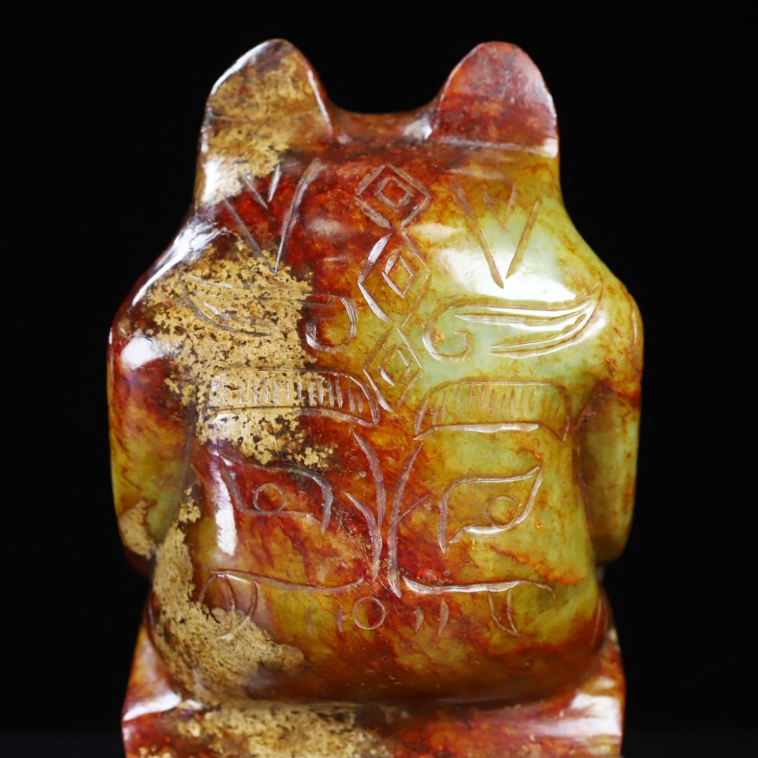 An Exquisite White Jade Bear Seal - 6