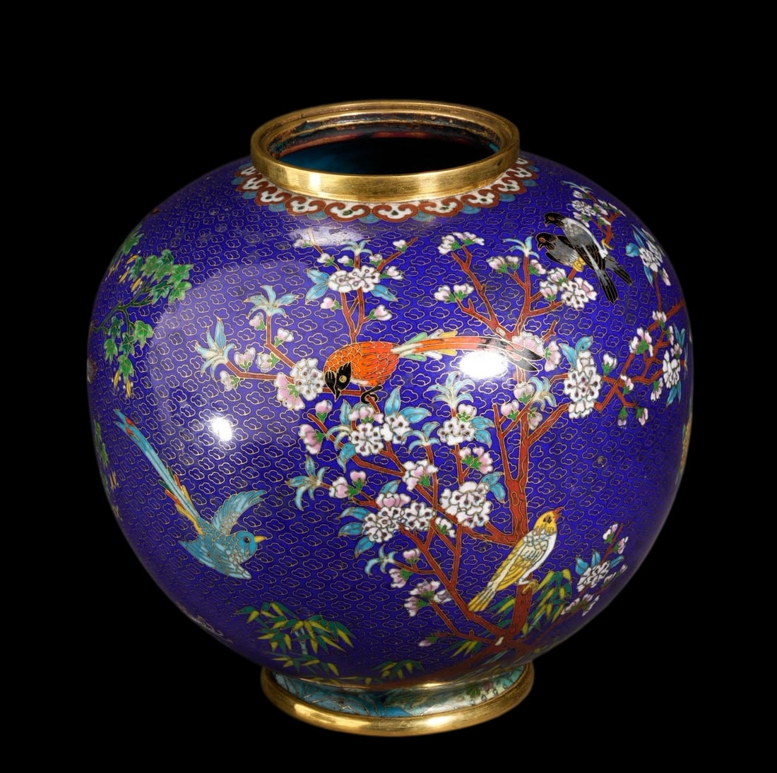 An Exquisite Cloisonne Flower and Bird Pattern Jar - 7