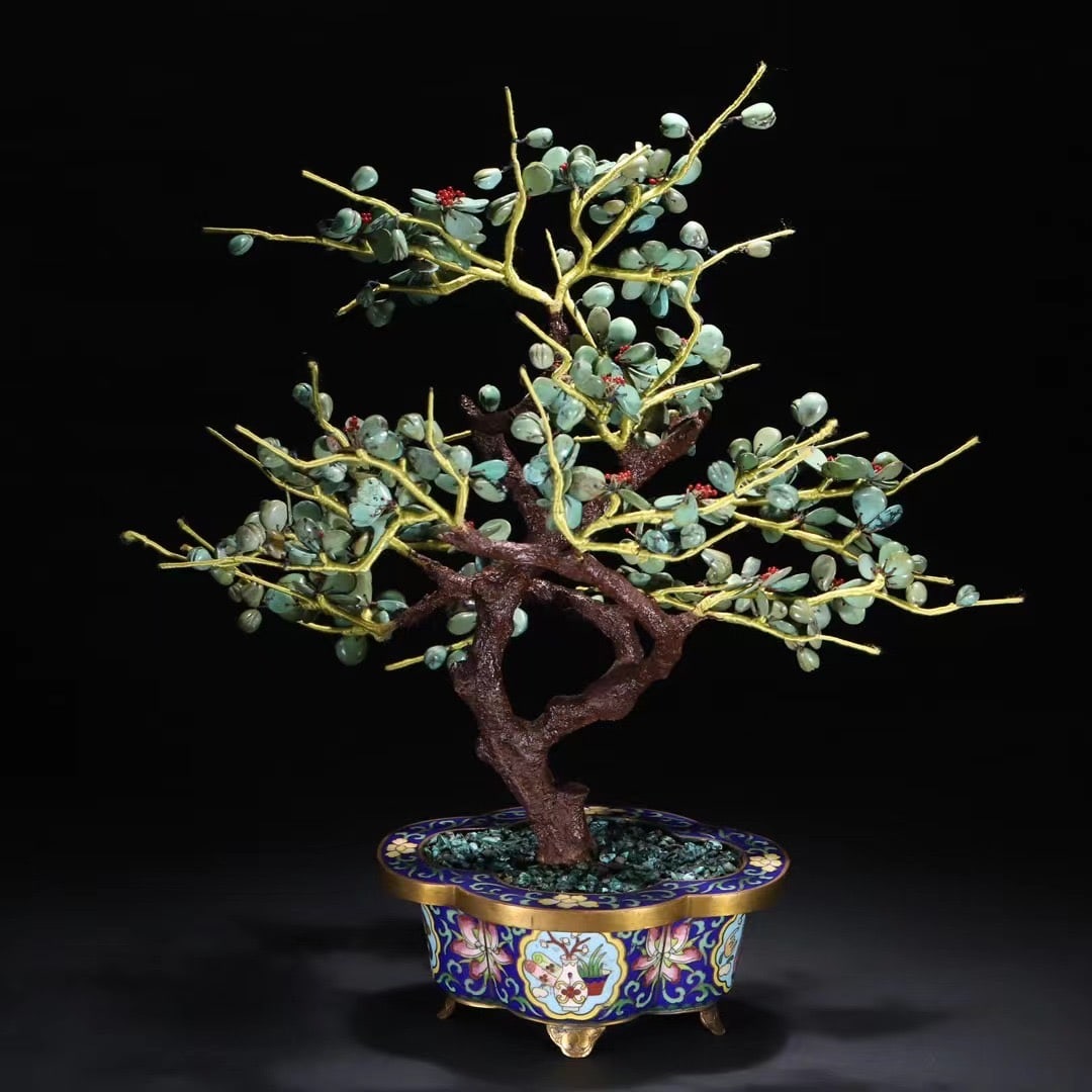 An Exquisite Cloisonne Bonsai - 3