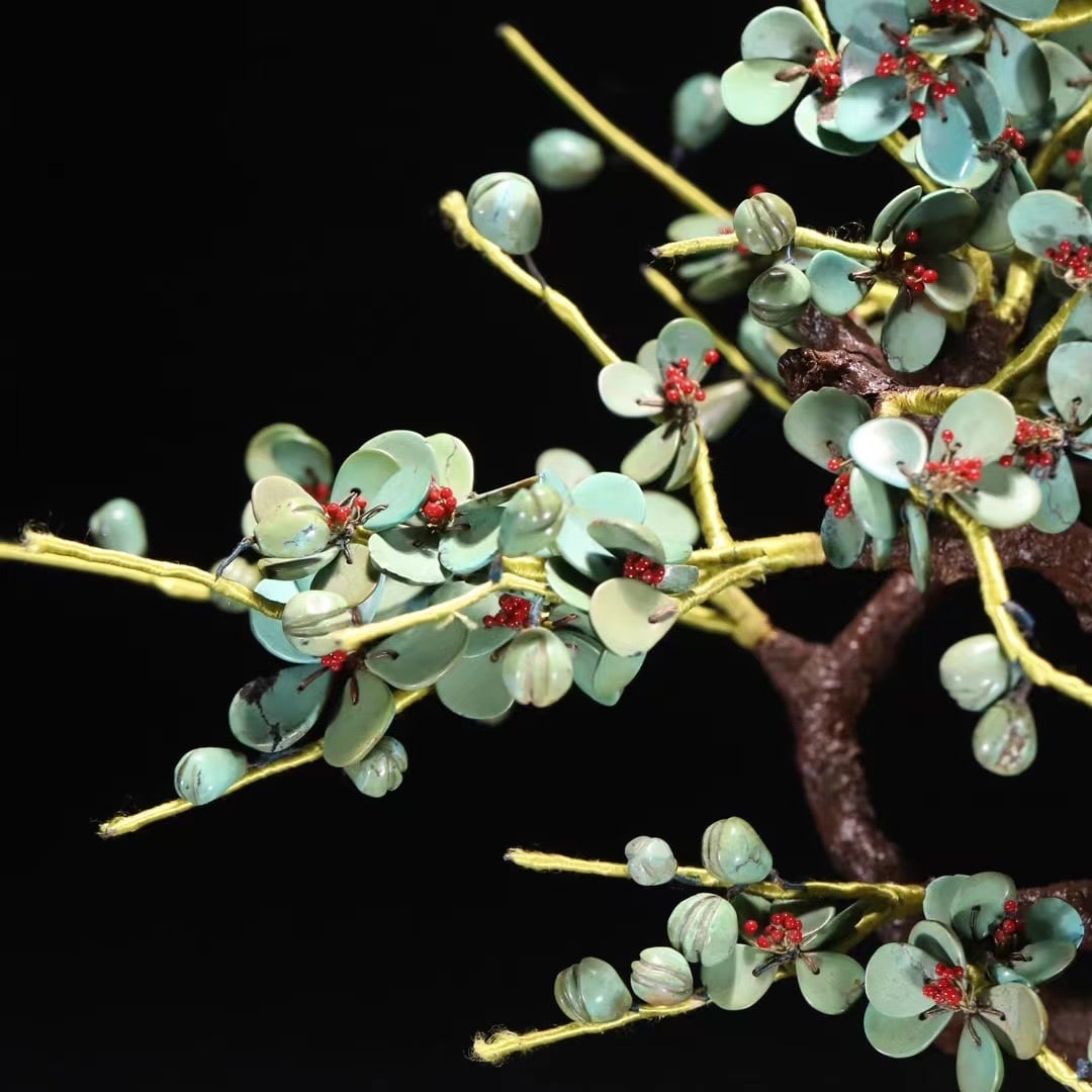 An Exquisite Cloisonne Bonsai - 8