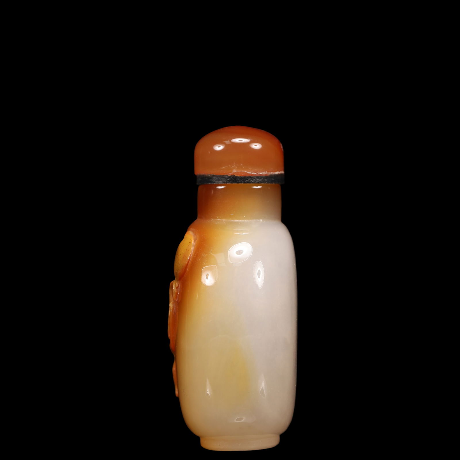 An Exquisite Agate Monkey Pattern Snuff Bottle - 6