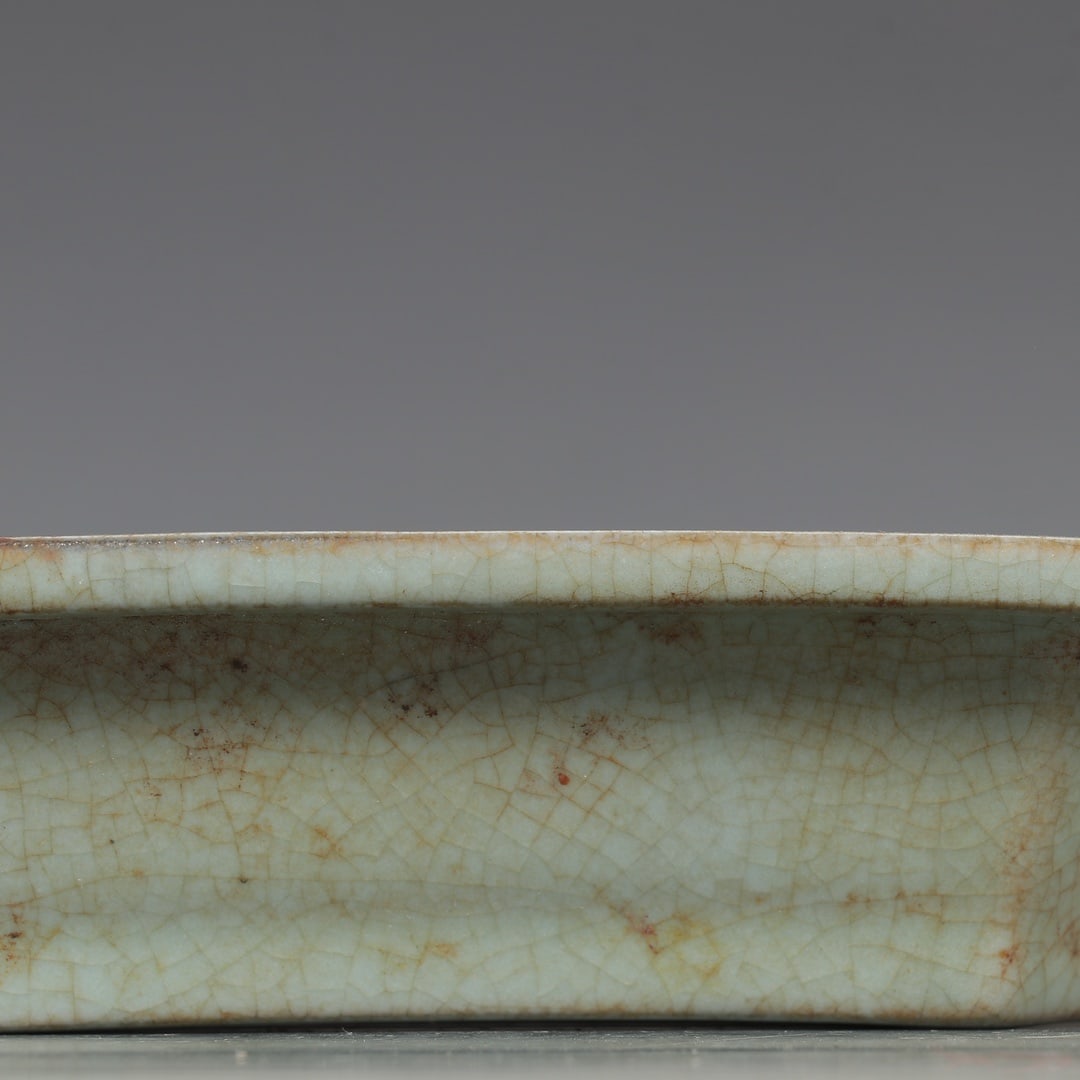 An Exquisite Ru yao Sky Blue Glazed Plate - 3