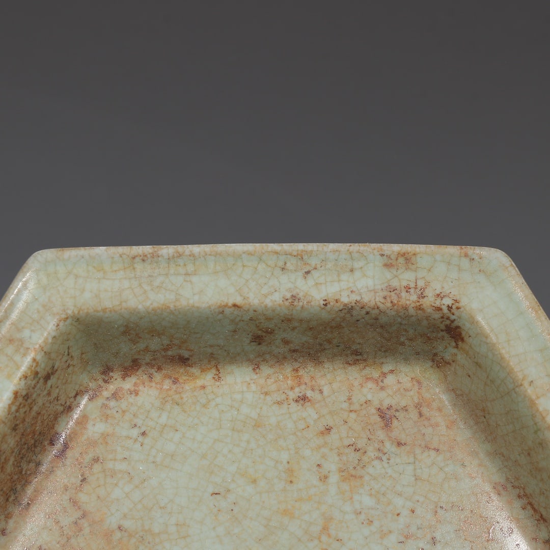 An Exquisite Ru yao Sky Blue Glazed Plate - 5