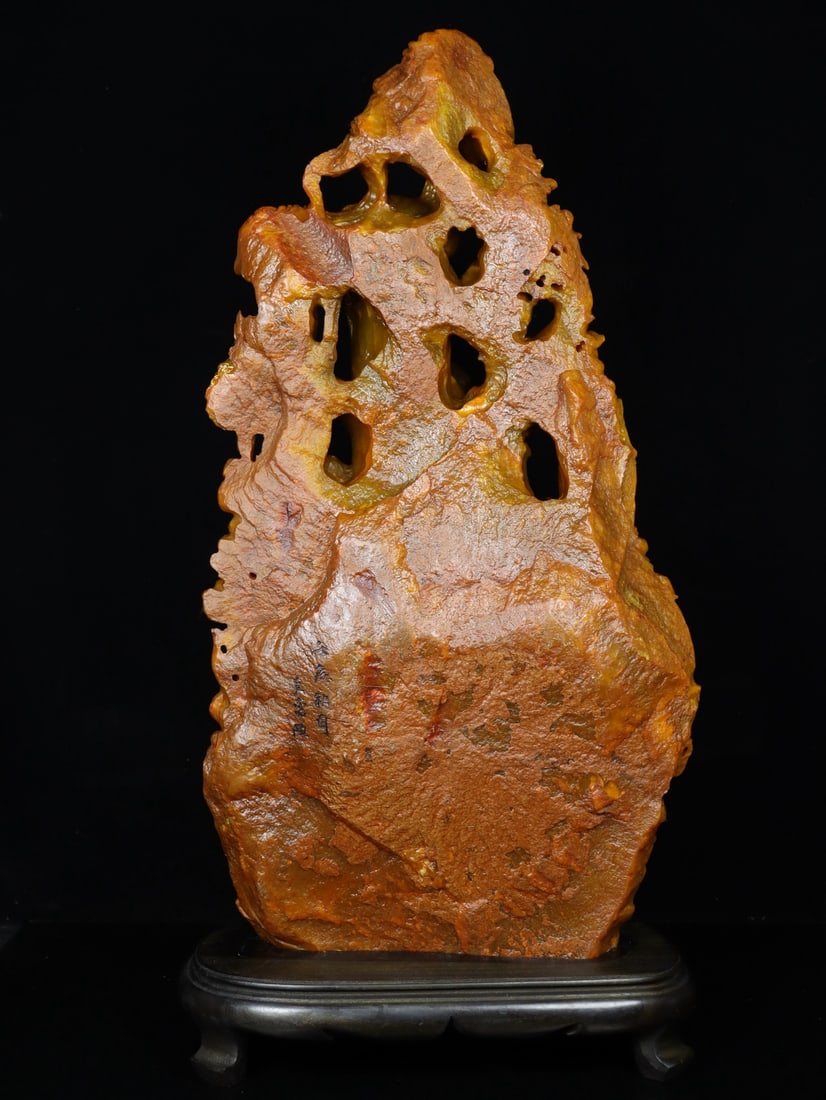 An Exquisite Shoushan Stone Flower and Bird Pattern Ornament - 6