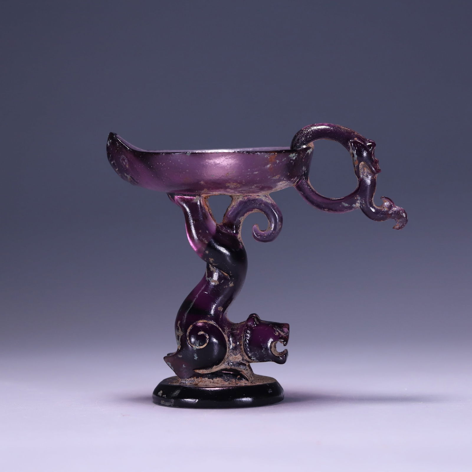 An Exquisite Glass Candlestick - 3