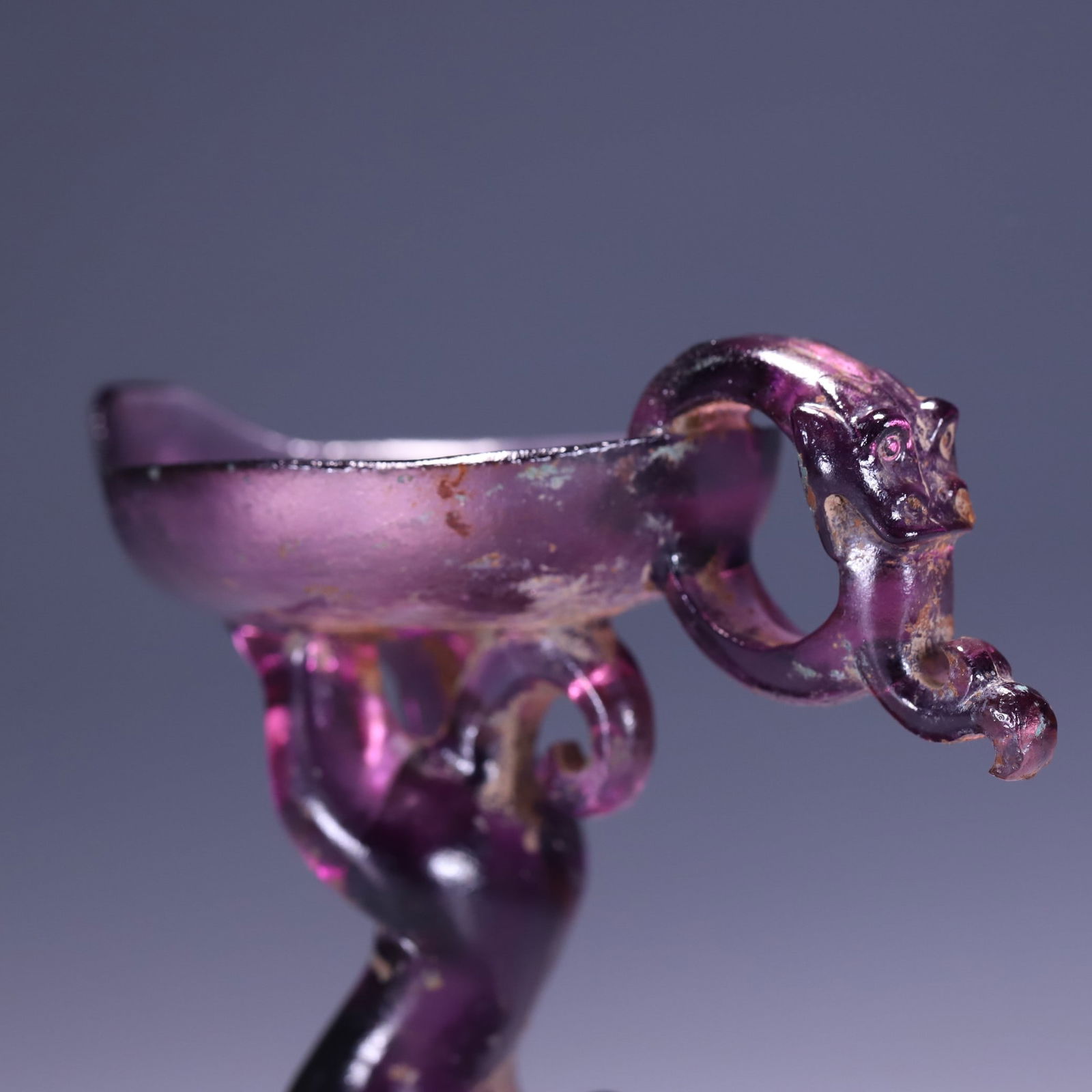 An Exquisite Glass Candlestick - 6