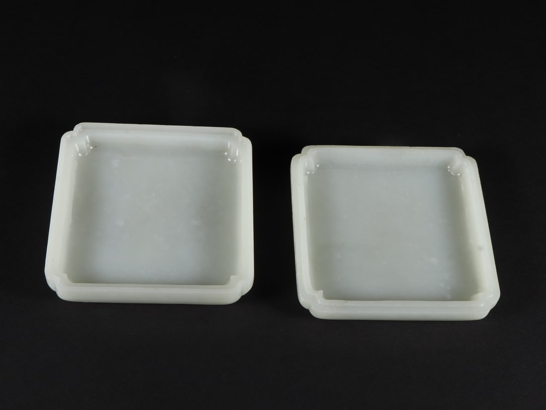 An Exquisite White Jade Character and Story Pattern Box - 8