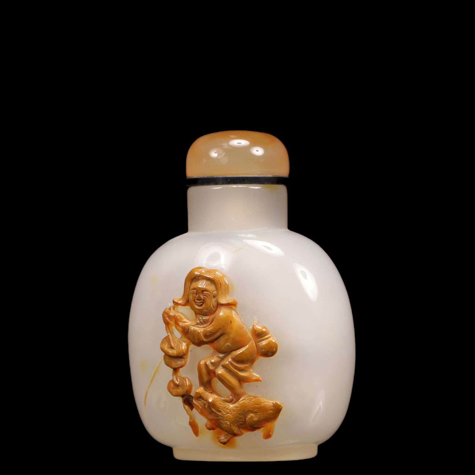 An Exquisite Agate Character and Story Pattern Snuff Bottle - 2