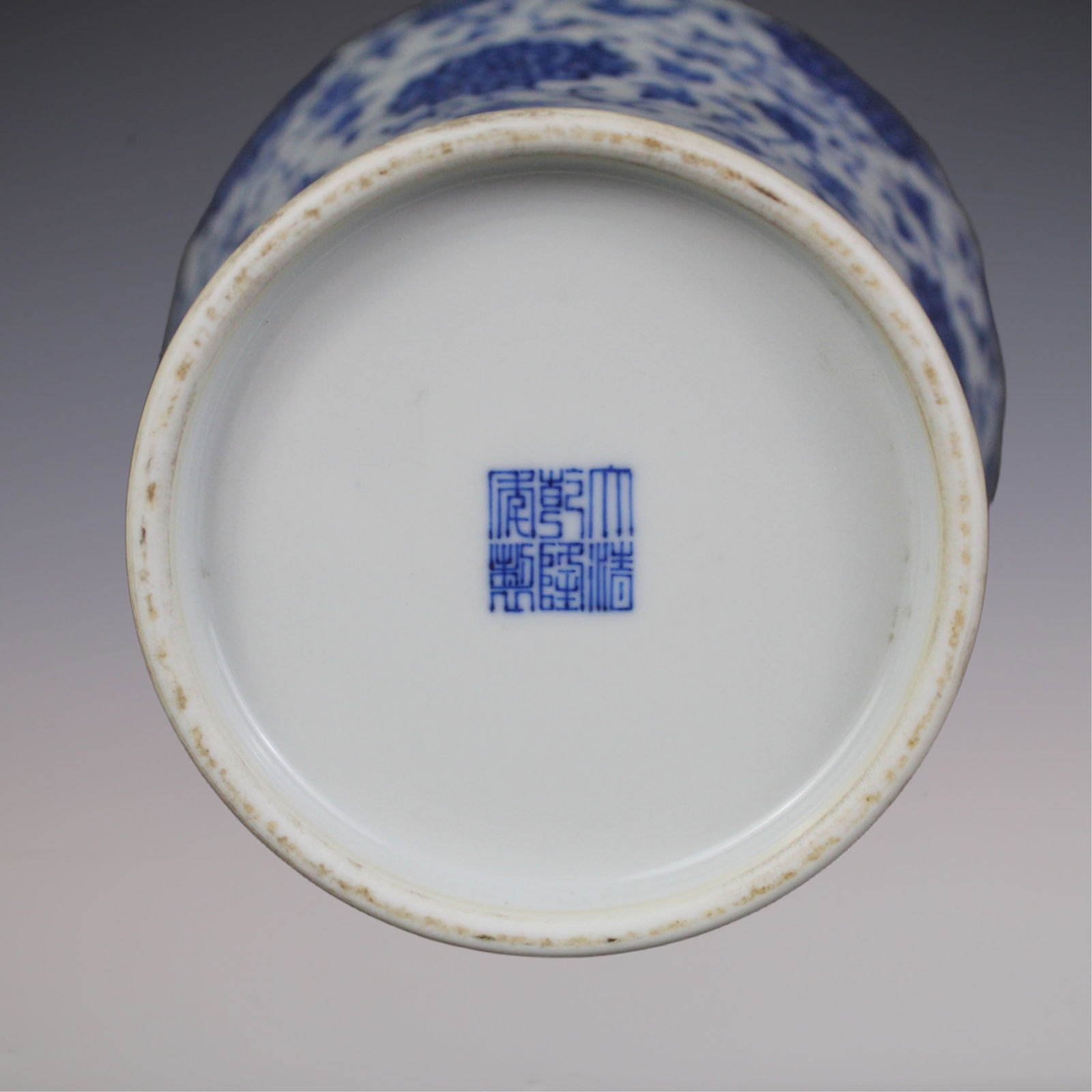 An Exquisite Blue and White Lotus Pattern Vase - 6