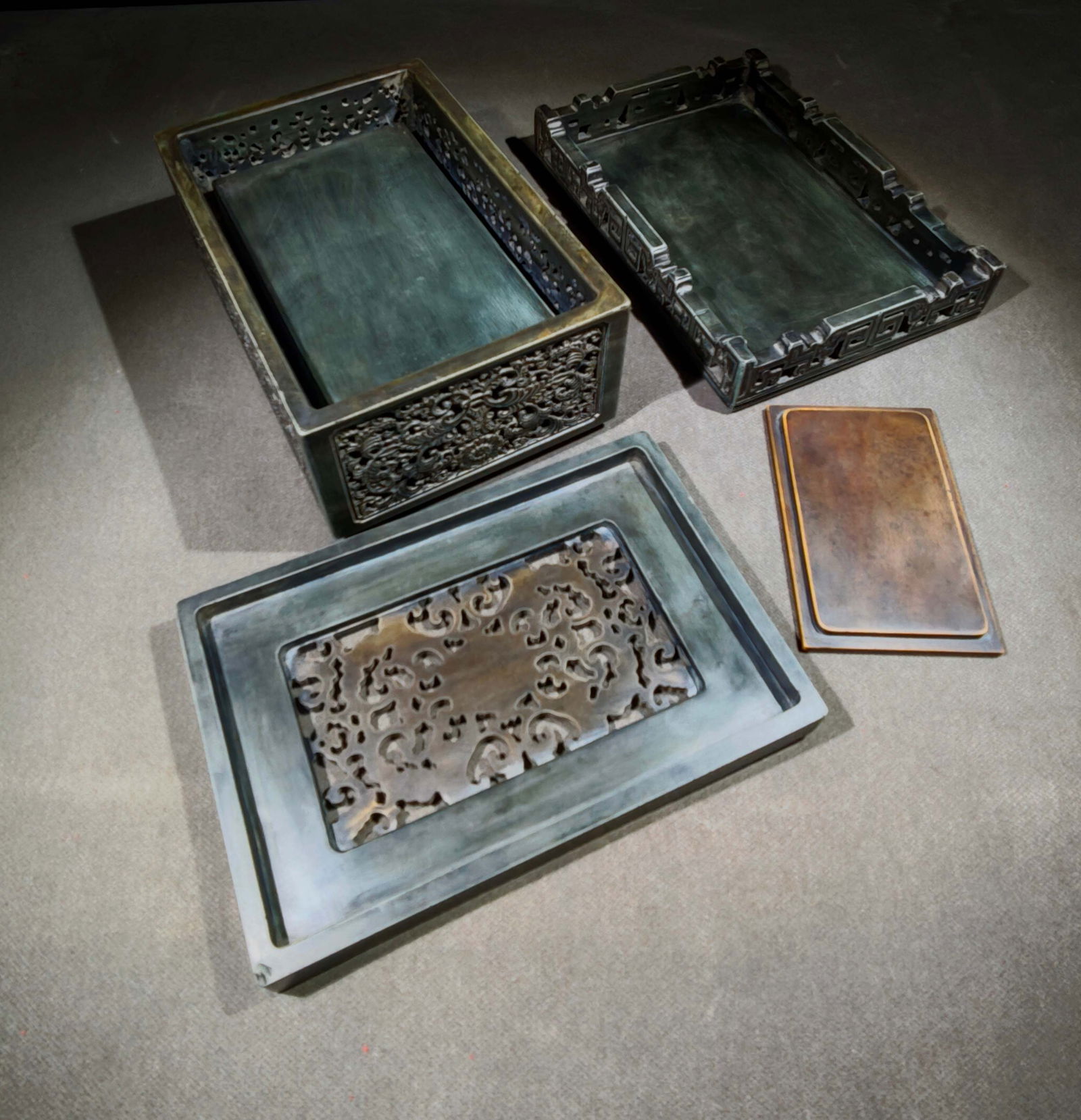 An Exquisite with poem Inkstone - 7