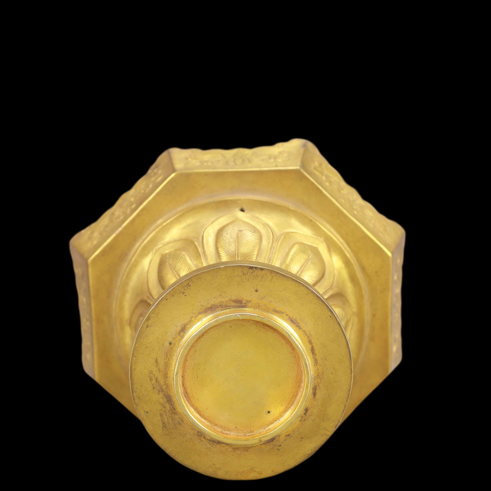 A Exquisite Gilt Bronze Buddha statue Pattern Pagoda - 10